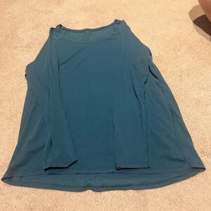 Lululemon long sleeve, size 12, dark blue/green